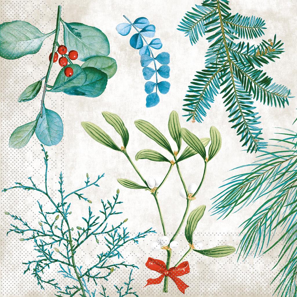 Tissue 3-lg Serviette  Amaryllis 33 x 33 cm 1/4 Falz