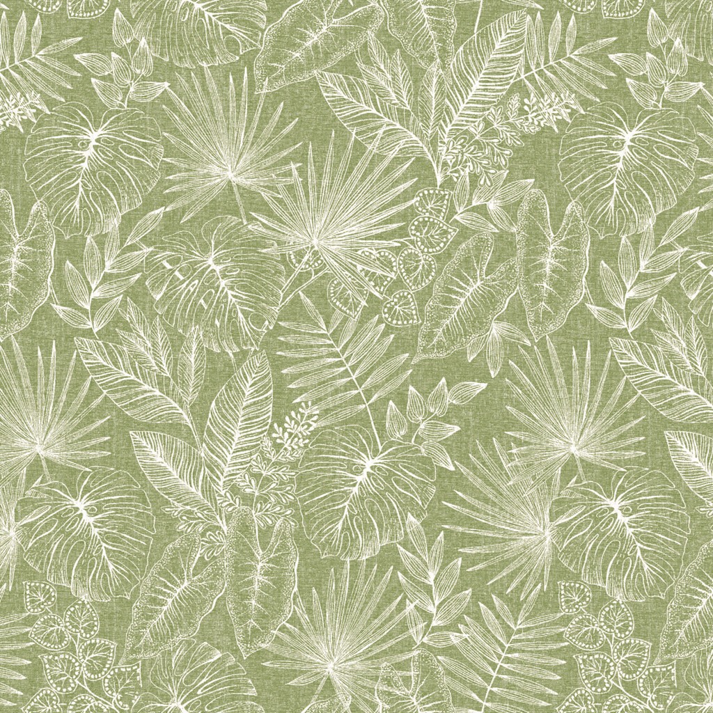 Linclass Tischdecke Kona oliv 80 x 80 cm 1/8-Falz