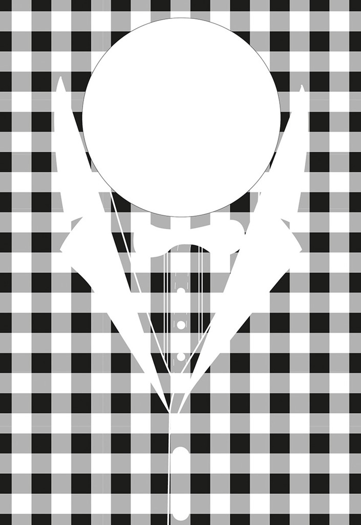 Vlies  Jumbolätzchen Karo 60 x 42 cm