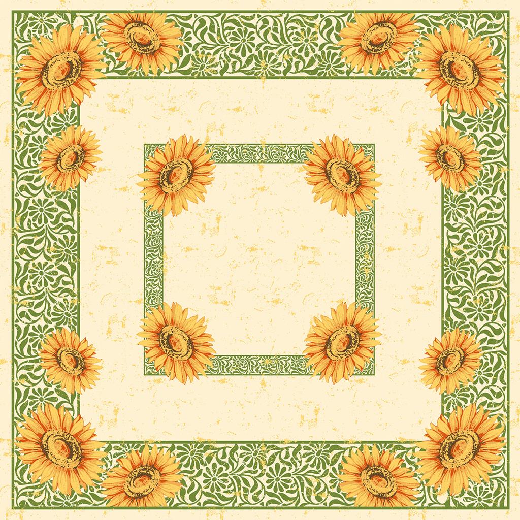 Linclass Tischdecke Aura 80 x 80 cm 1/8-Falz