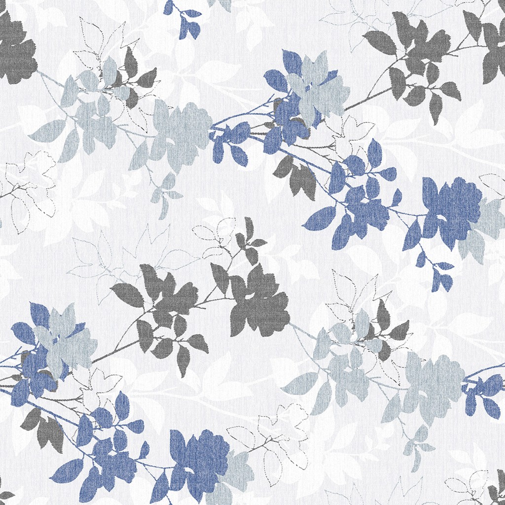 Linclass Tischdecke Chrissy blaugrau 80 x 80 cm 1/8-Falz