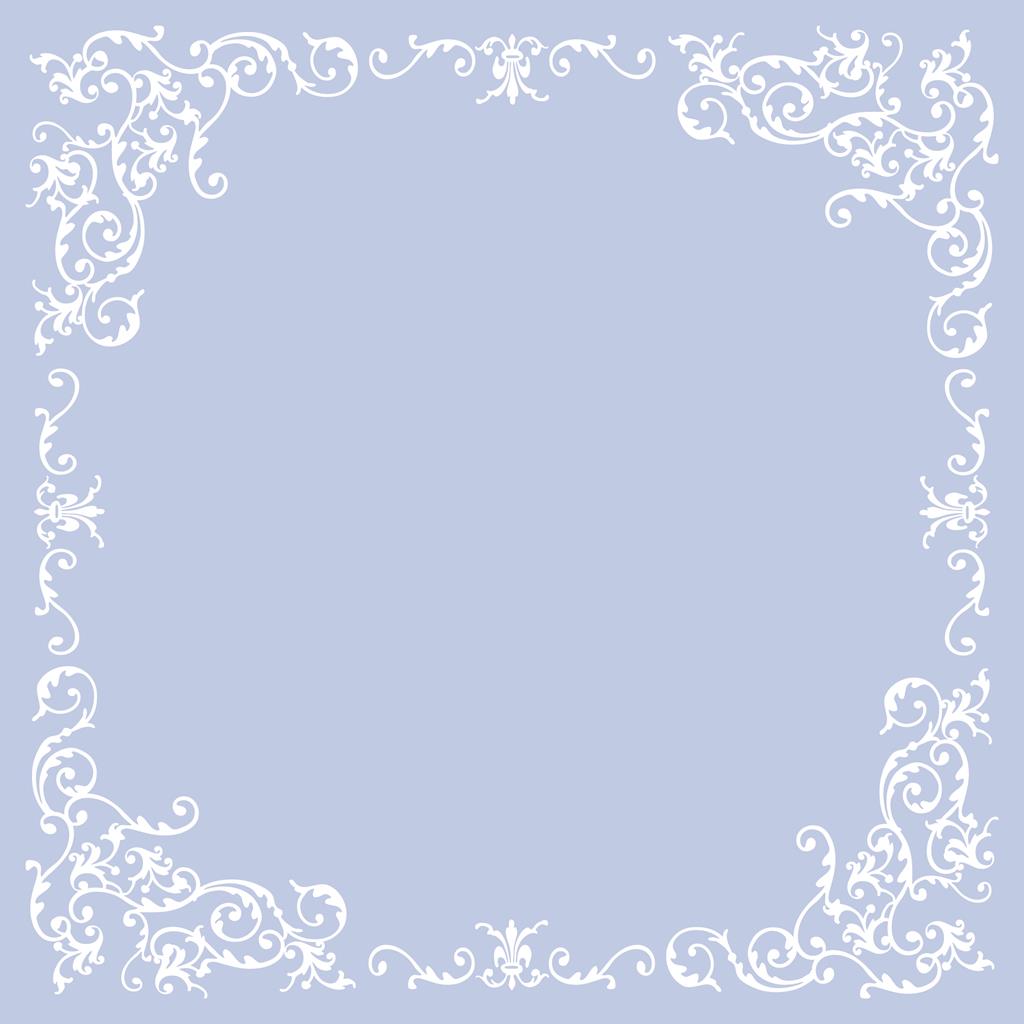 Linclass Tischdecke Pomp pastellblau 80 x 80 cm 1/8-Falz