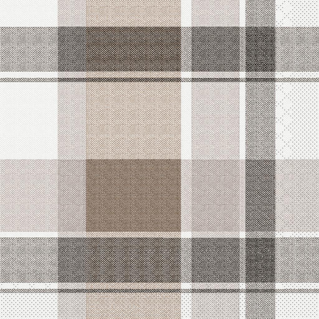 Tissue 3-lg Serviette Marc braun-schwarz 33 x 33 cm 1/4 Falz