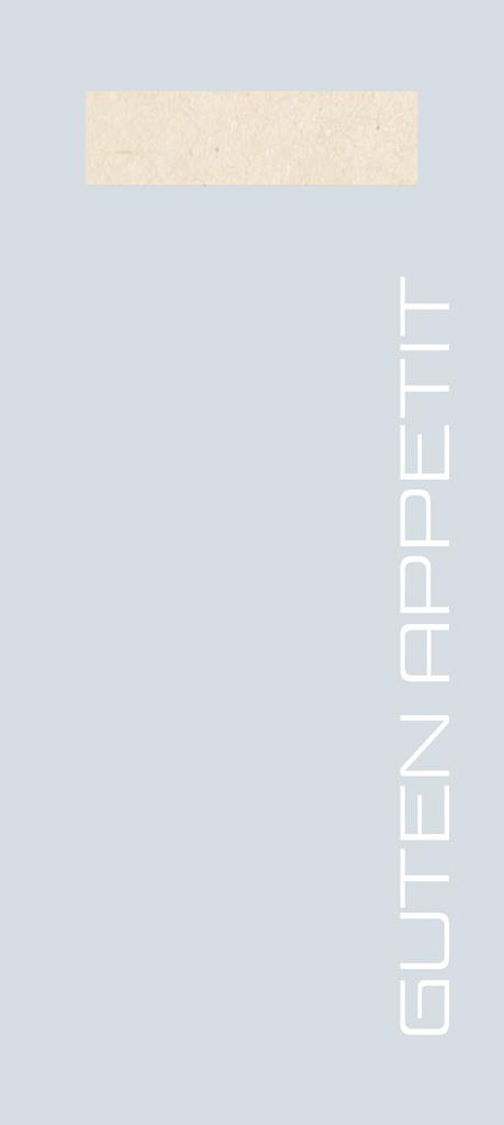 Papier + Tissue Bestecktasche Guten Appe 202 x 85 mm, perlgrau