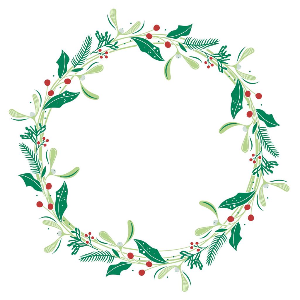 Linclass Serviette  Isabell weiss 40 x 40 cm 1/4 Falz