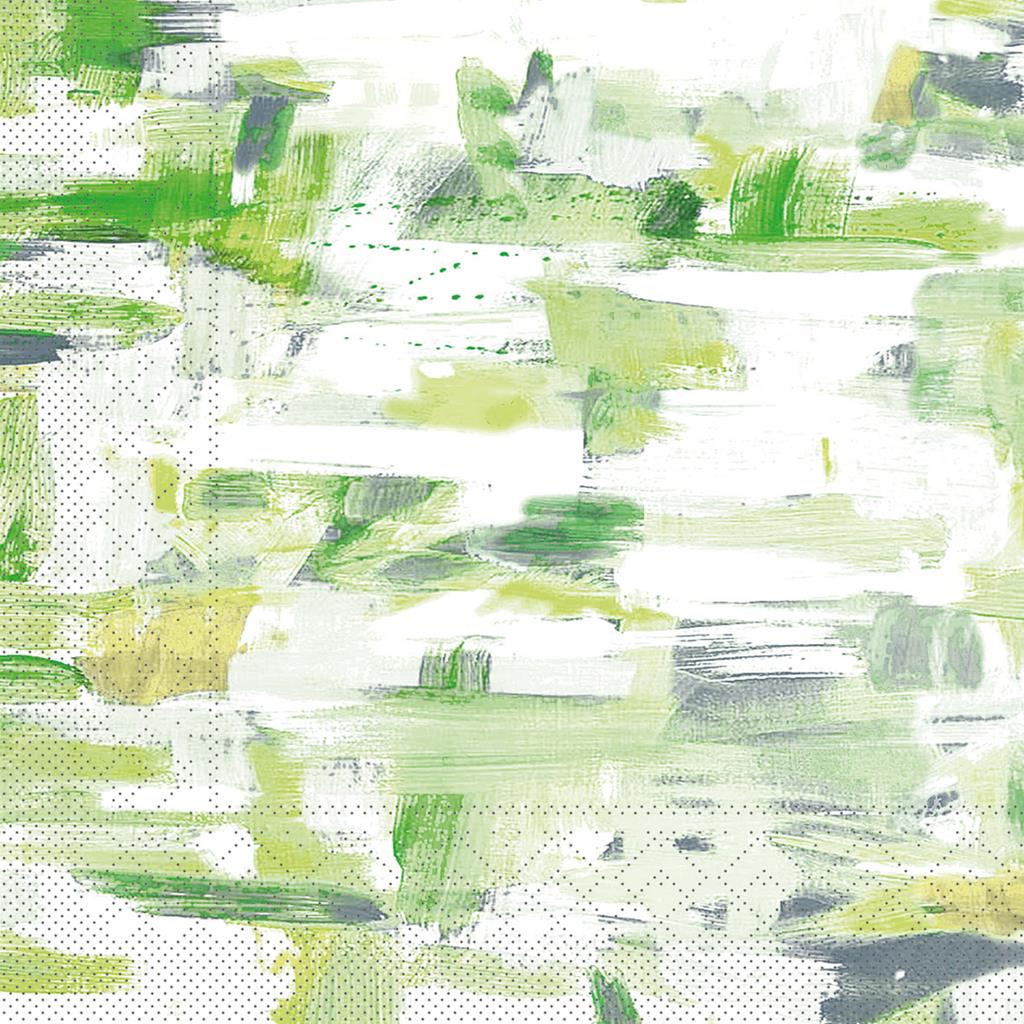 Tissue 3-lg Serviette Pablo grün 40 x 40 cm 1/4 Falz