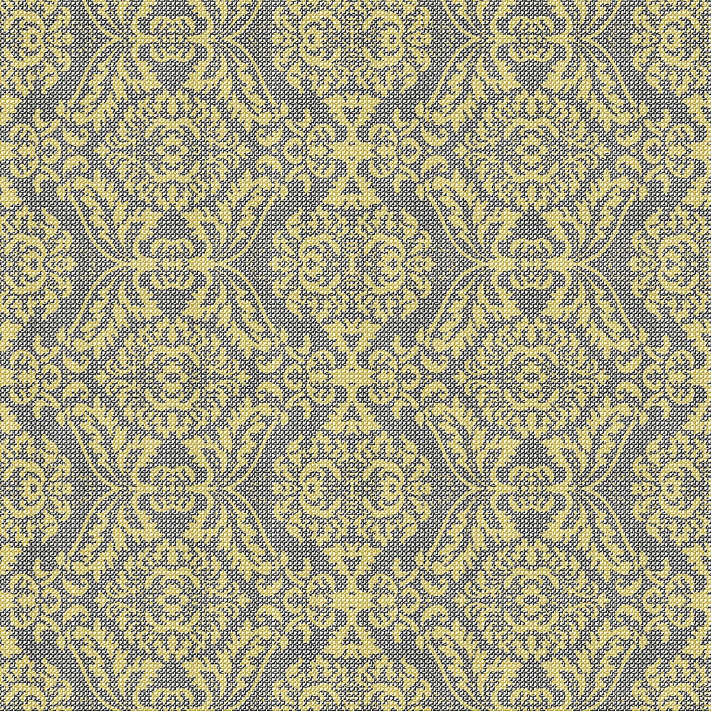 Linclass Serviette Kiyan gold-schwarz 40 x 40 cm 1/4 Falz