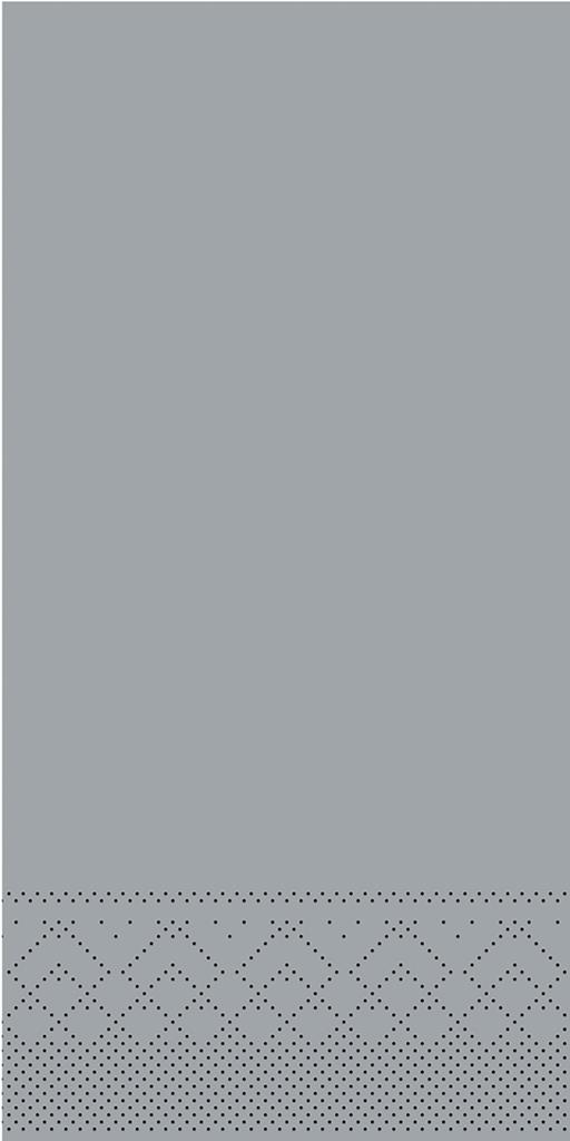 Tissue 3-lg Serviette Basic grau 33 x 33 cm 1/8 Falz