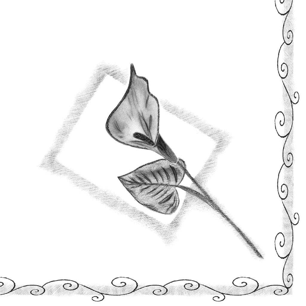 Linclass Serviette Trauer 33 x 33 cm 1/4 Falz