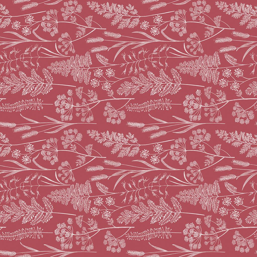 Linclass Tischdecke Benjamin bordeaux 80 x 80 cm 1/8-Falz