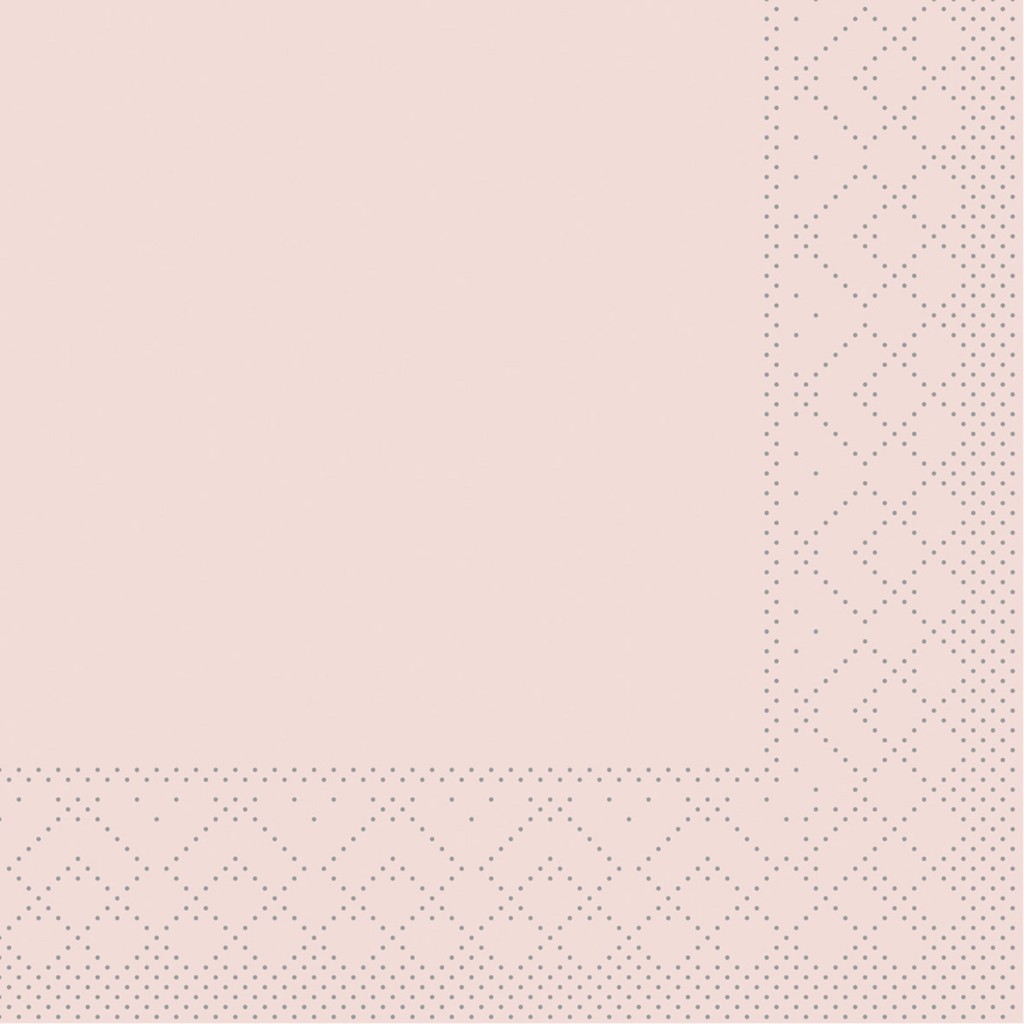 Tissue Serviette Basic altrosa 24 x 24 cm 1/4 Falz 3-lg.