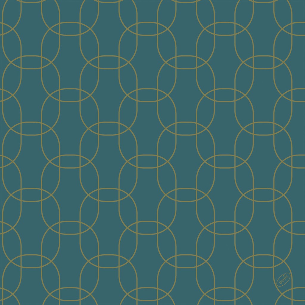 Bio-Dunisoft-Servietten 1/4 Falz Golden Deco, 40x40cm