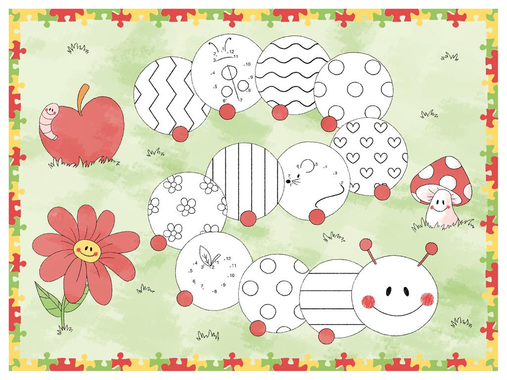 Linclass Tischsets Kleine Raupe 40 x 30 cm