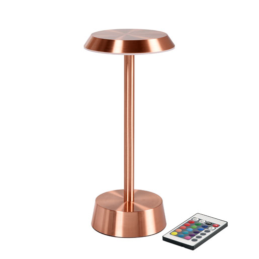 Duni Led Lampe Nour, rose gold Nour, 26 cm x Ø 11,8 cm, rose gold