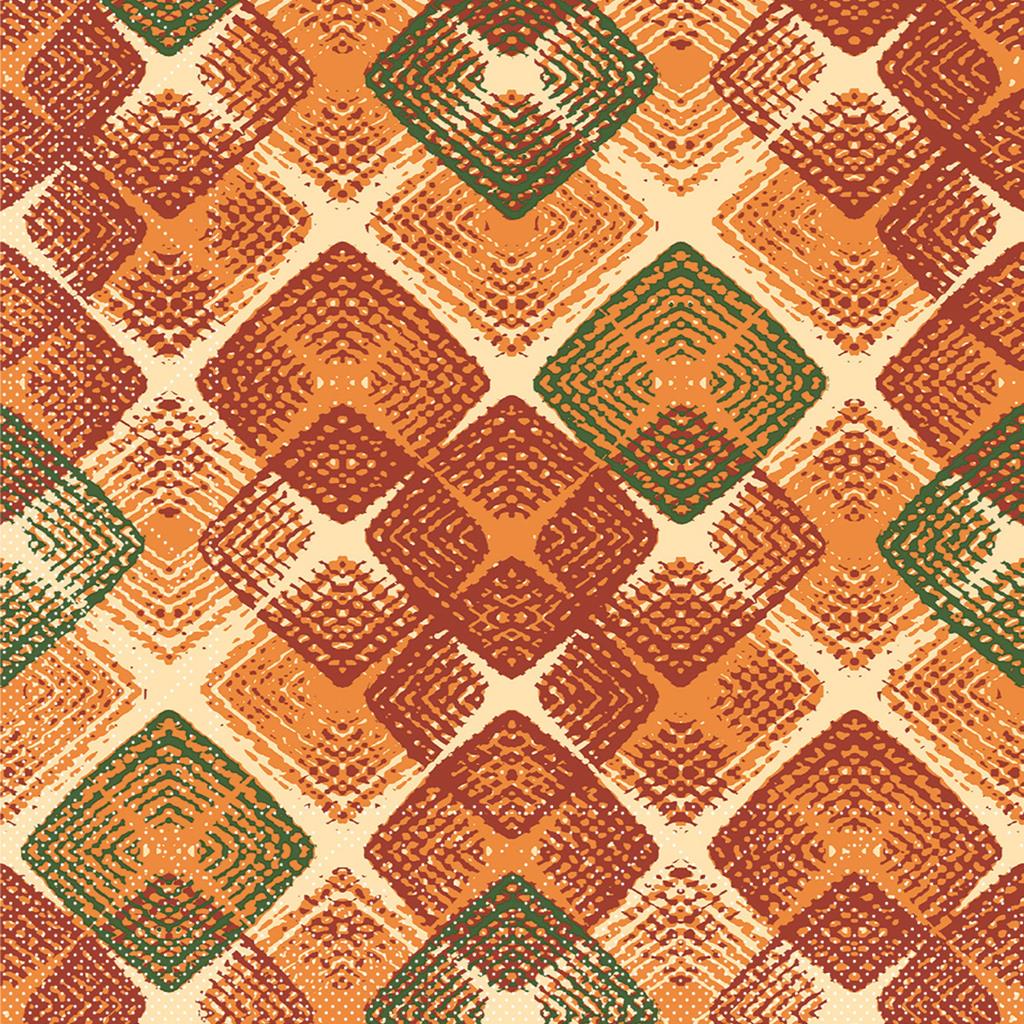 Tissue 3-lg Serviette Logan terrakotta 40 x 40 cm 1/4 Falz