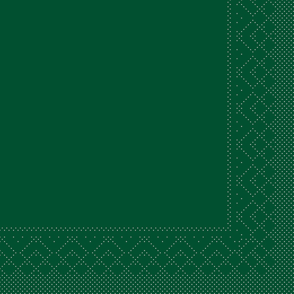 Tissue Serviette Basic grün 20 x 20 cm 1/4 Falz 3-lg.