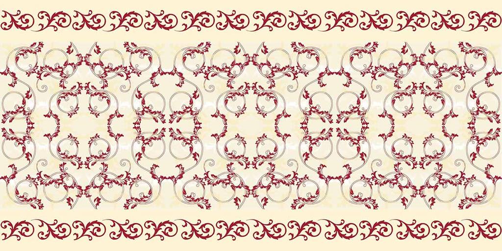 Linclass Tischläufer Michel bordeaux 40 cm x 24 m