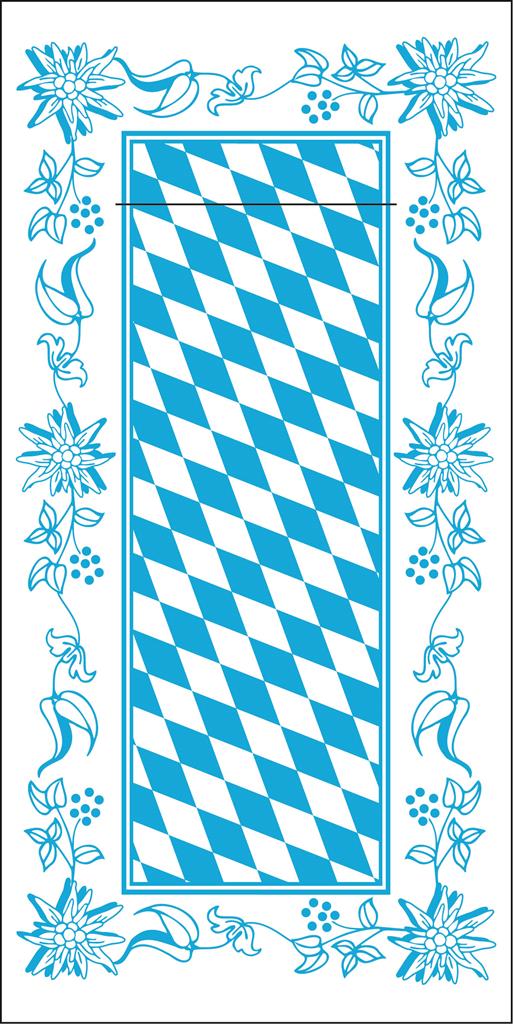Linclass Pocket-Napkins Bayern 40 x 40 cm 1/8 Falz