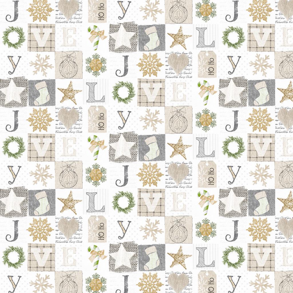 Linclass Tischdecke  Candy 80 x 80 cm 1/8-Falz