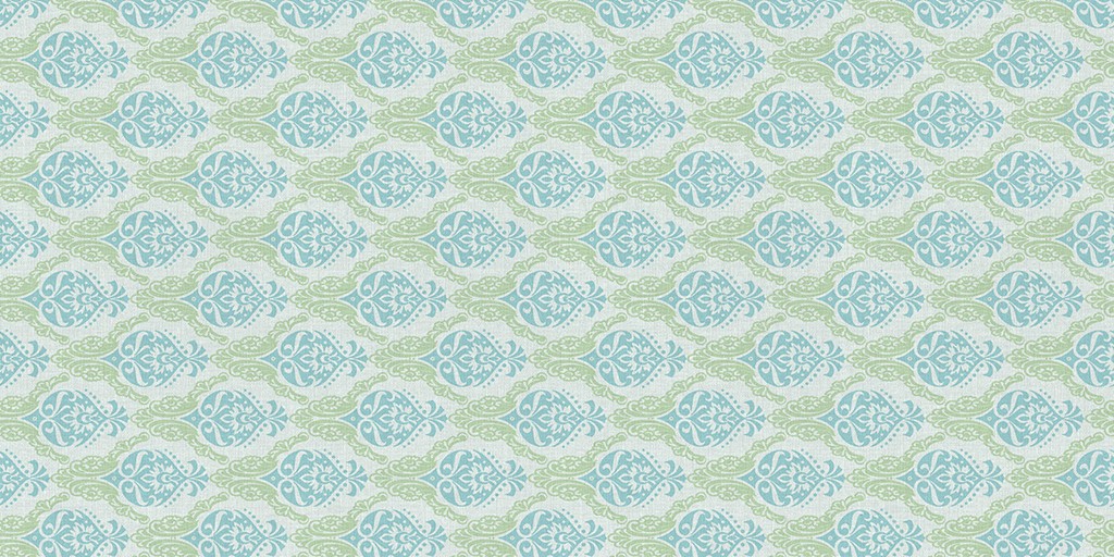 Linclass Tischläufer Doris grün-blau 40 cm x 24 m