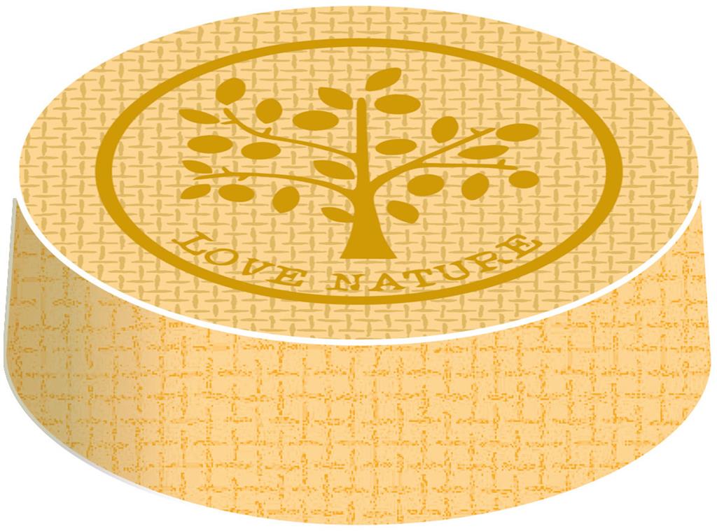 Karton Caps Love Nature Jute braun 80mm 1x200