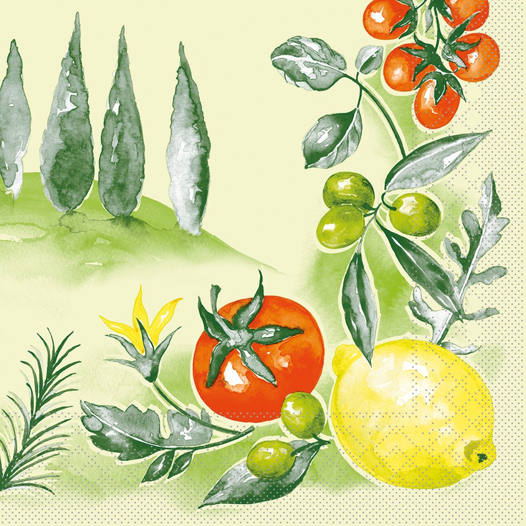 Tissue Serviette Francesco 40 x 40 cm 1/4 Falz 3-lg.