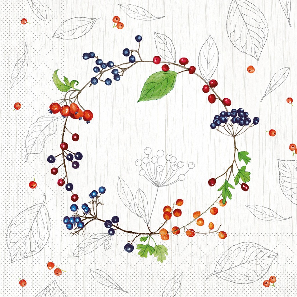 Tissue 3-lg. Serviette Brenda 40 x 40 cm 1/4 Falz