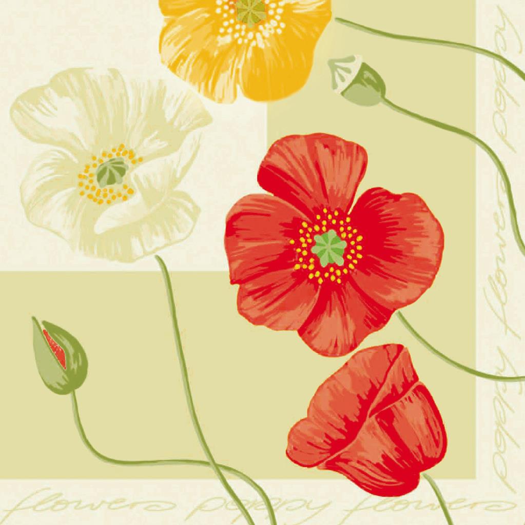 Linclass Serviette Josephine 40 x 40 cm 1/4 Falz