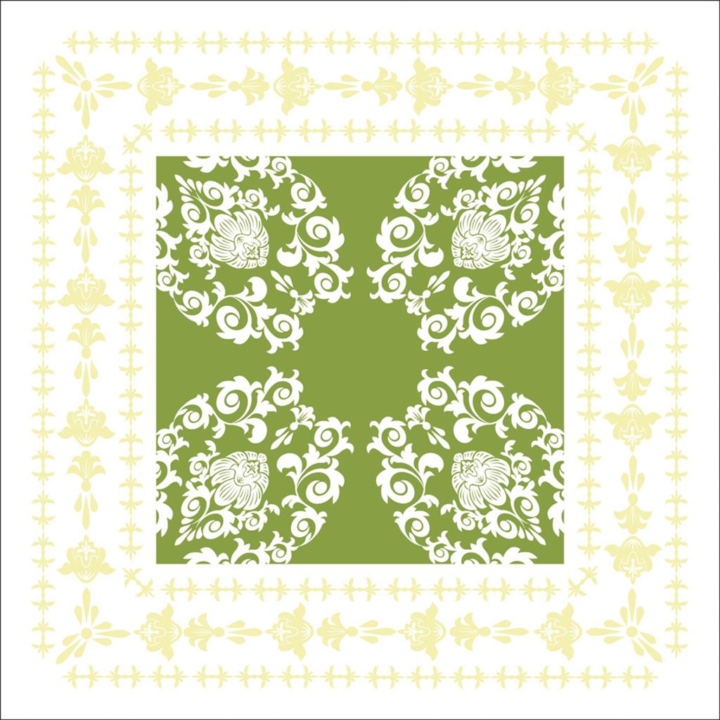 Tissue 9-lg Deckchen Pascal lindgrün 95 x 95 mm 6x250