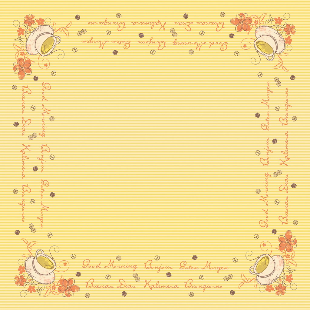 P.-C. Tischdecke Sunny New Day 80 x 80 cm 1/8-Falz