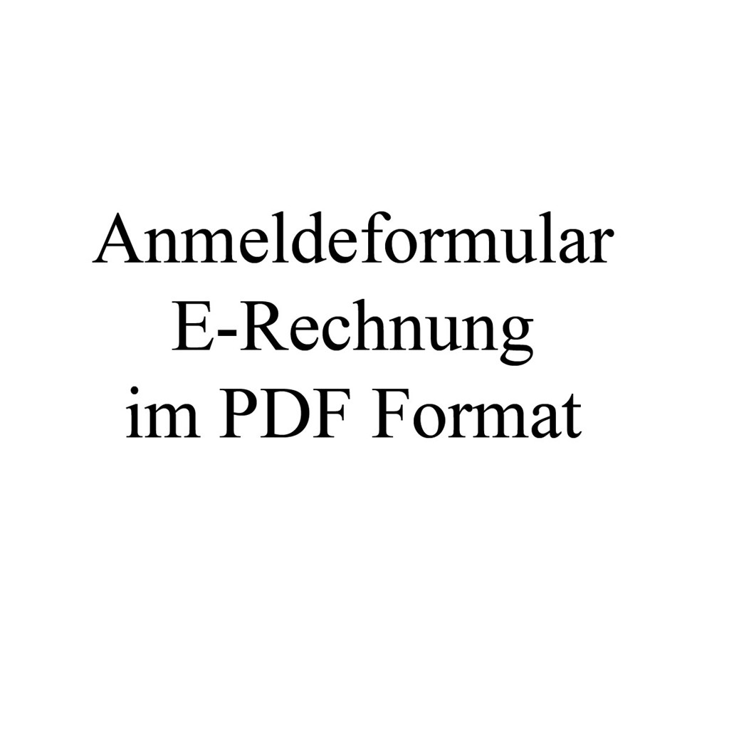 Anmeldung zur ZUGFeRD Rechnung