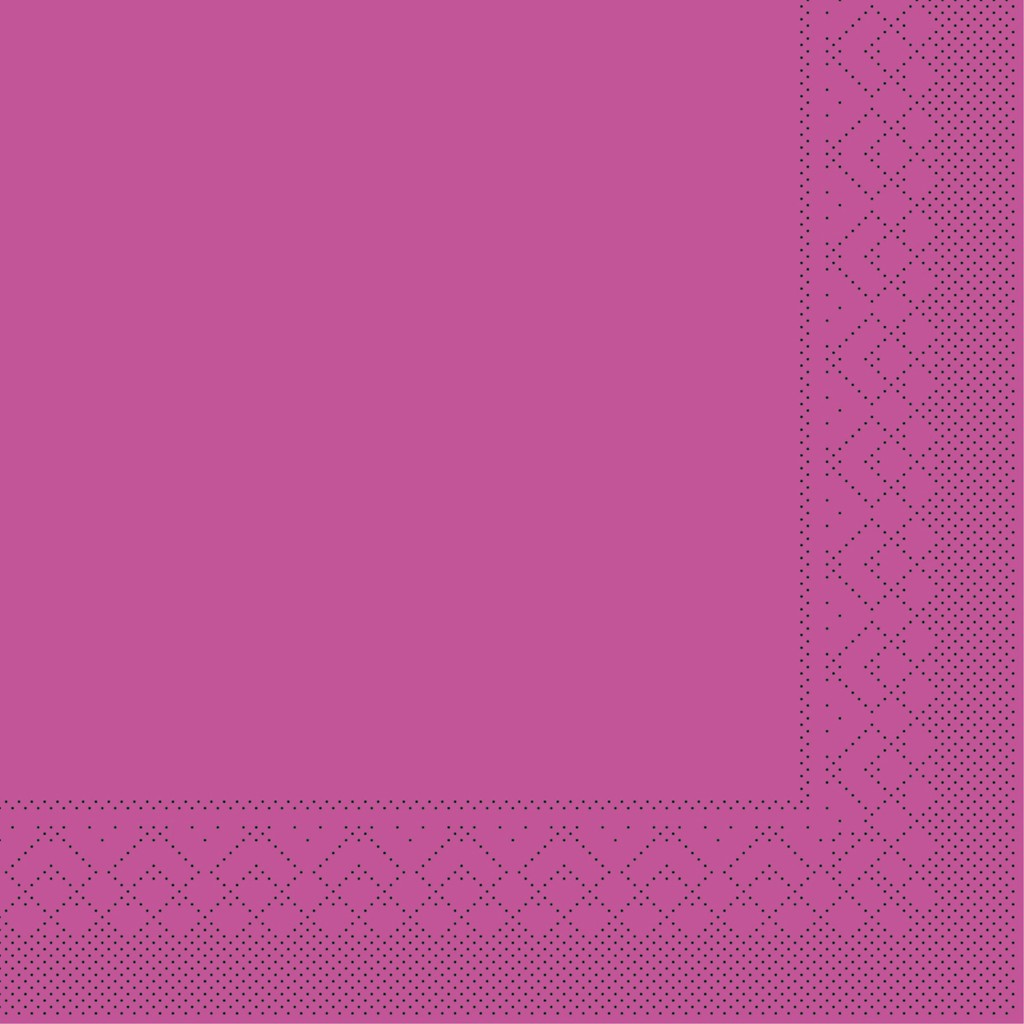 Tissue Serviette Basic violett 40 x 40 cm 1/4 Falz 3-lg.