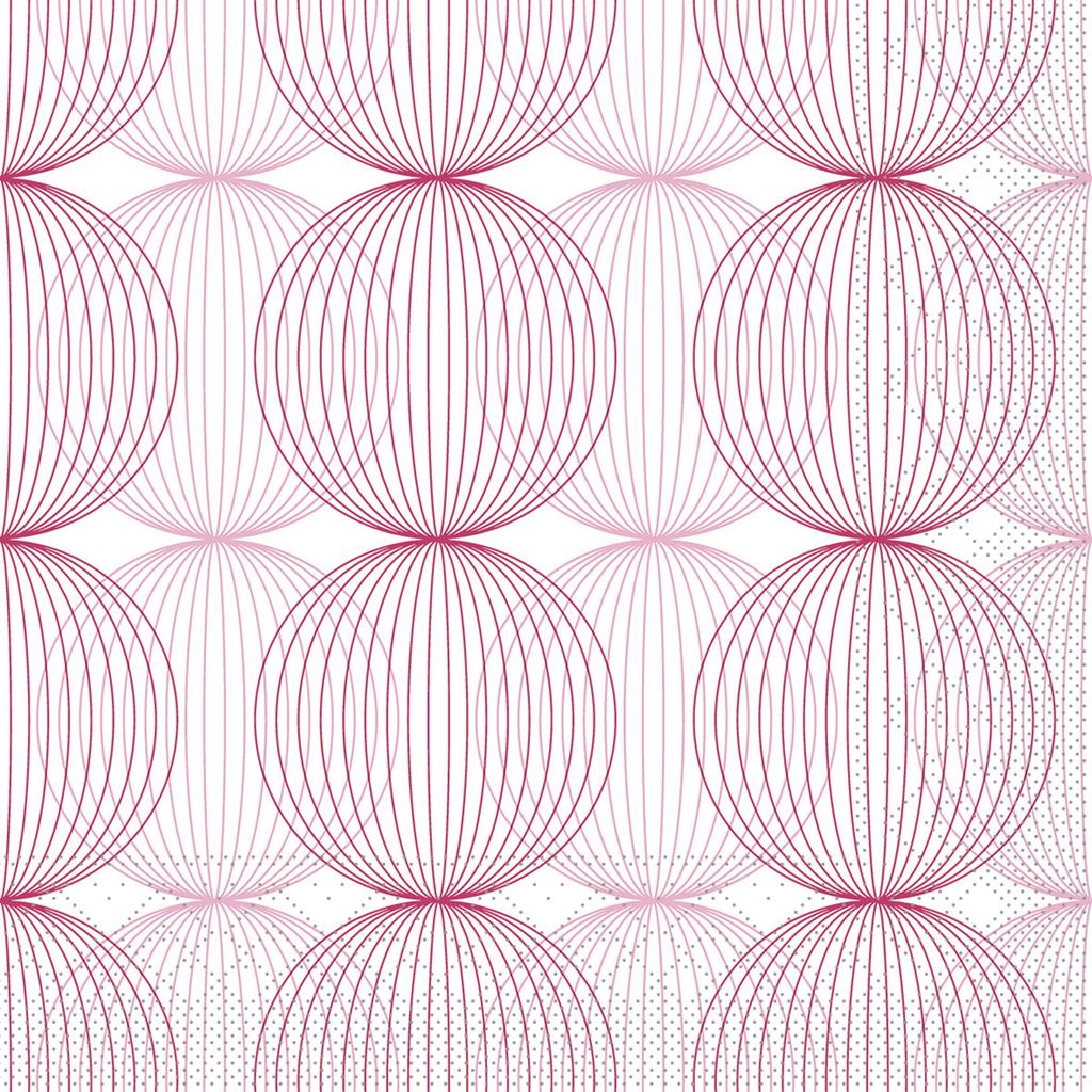 Tissue 3-lg Serviette Ludo altrosa 40 x 40 cm 1/4 Falz