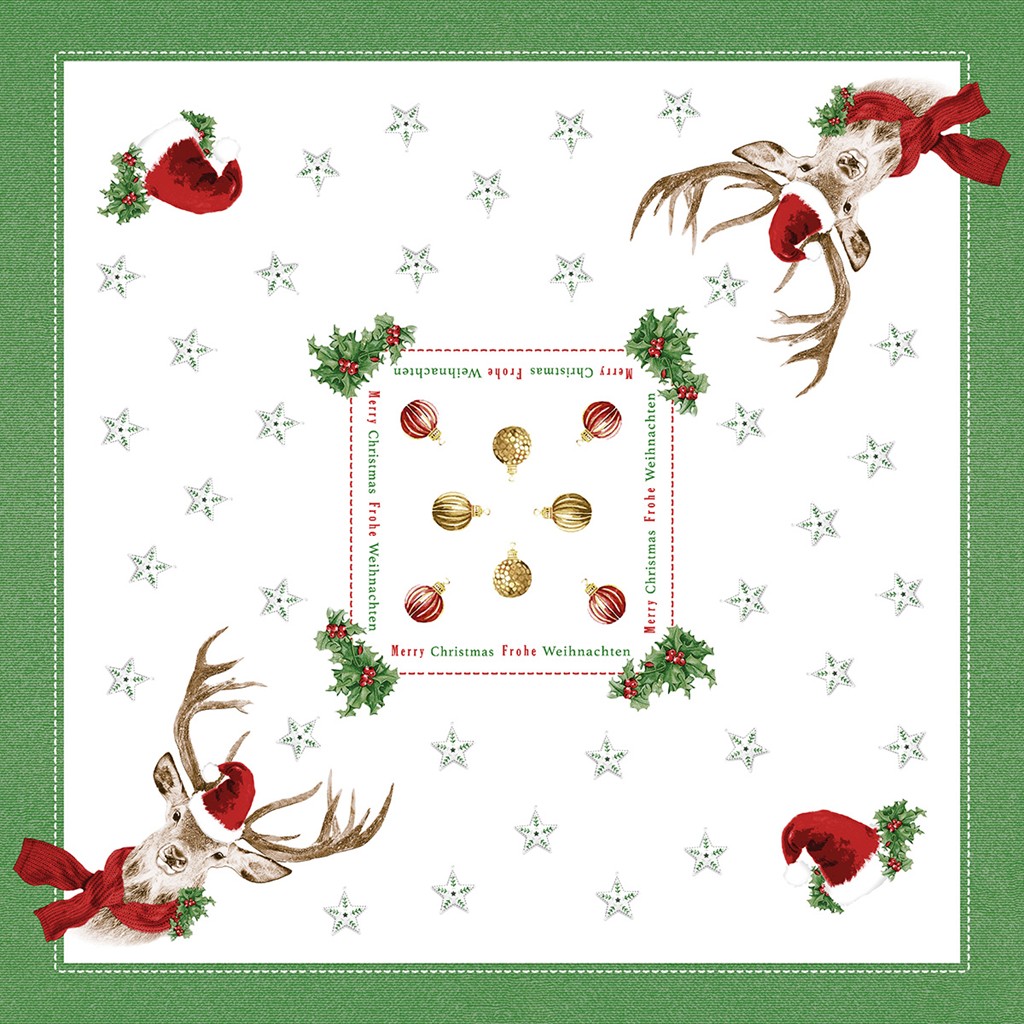 Linclass-Premium Tischdecke Janosch 80 x 80 cm 1/8-Falz