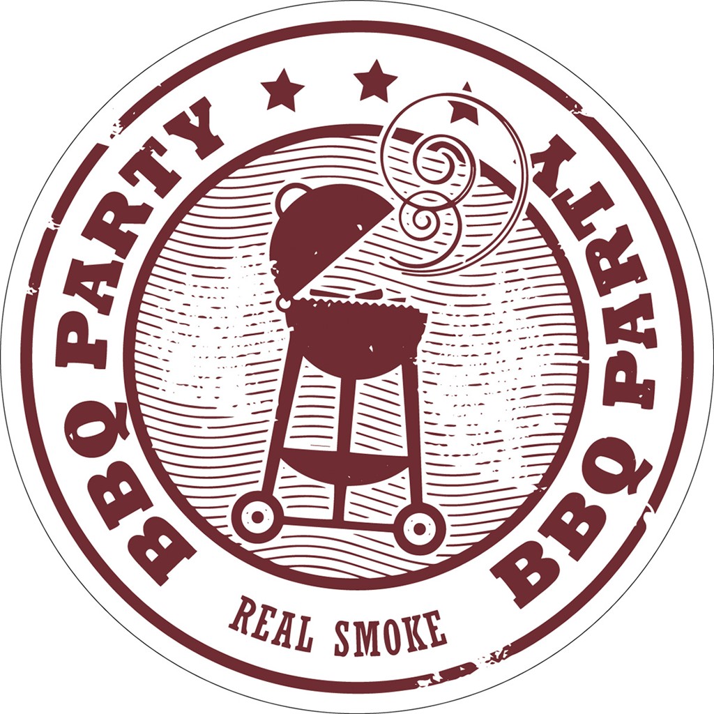 Filzpappe  Bierdeckel BBQ 107 mm