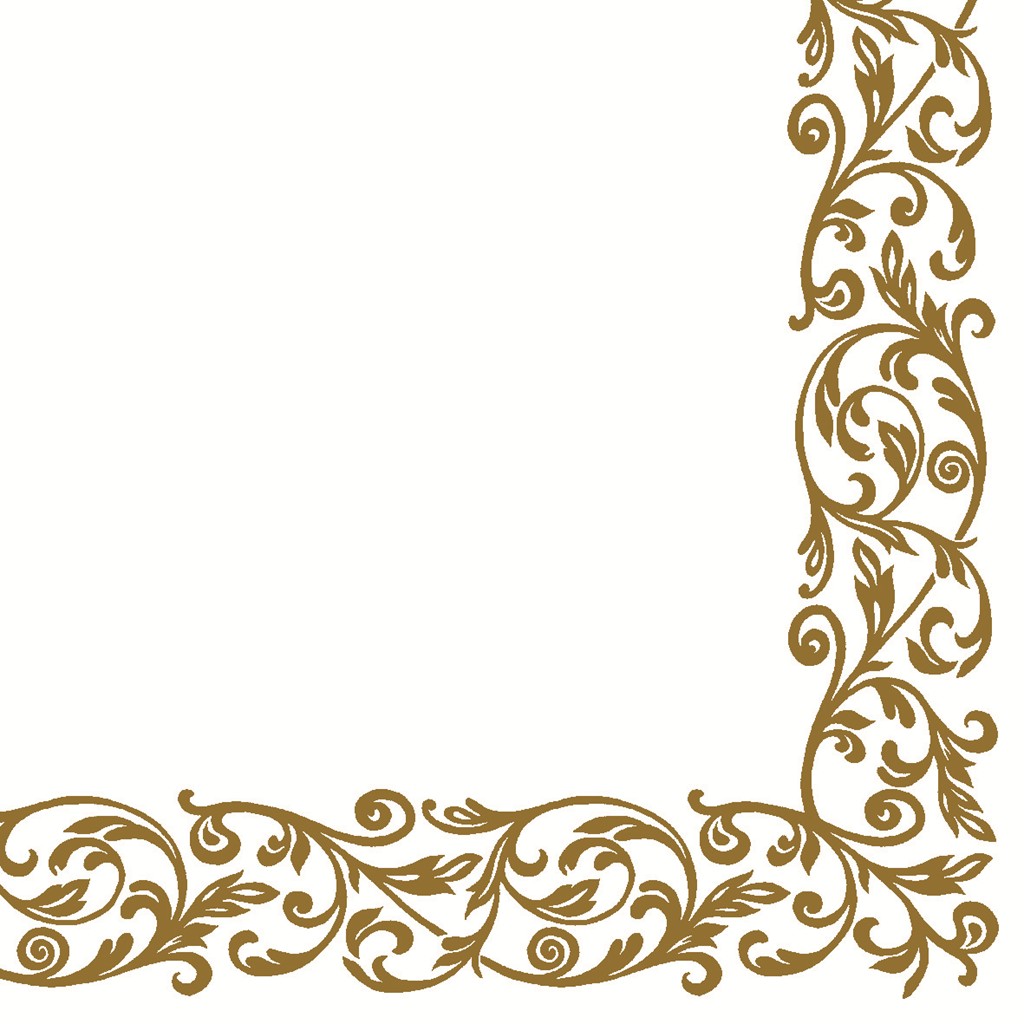 Linclass Serviette Rob gold 40 x 40 cm 1/4 Falz