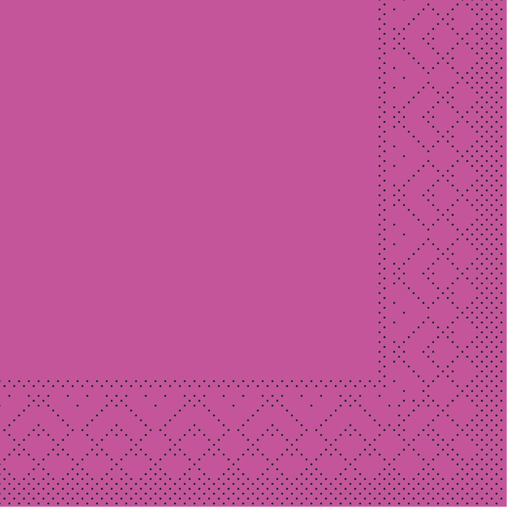 Tissue Serviette Basic violett 20 x 20 cm 1/4 Falz 3-lg.