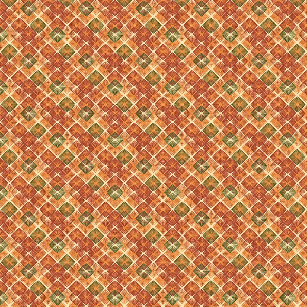 Linclass Tischdecke Logan terrakotta 80 x 80 cm 1/8-Falz