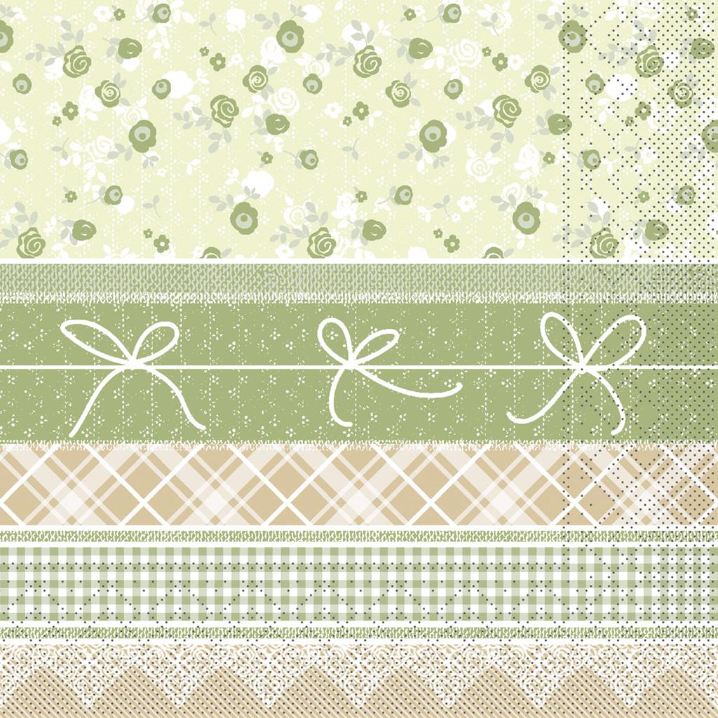 Linclass Serviette Hermine natur 33 x 33 cm 1/4 Falz