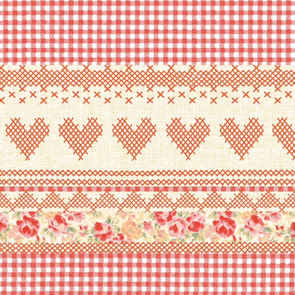 Linclass Serviette Mathilda 40 x 40 cm 1/4 Falz