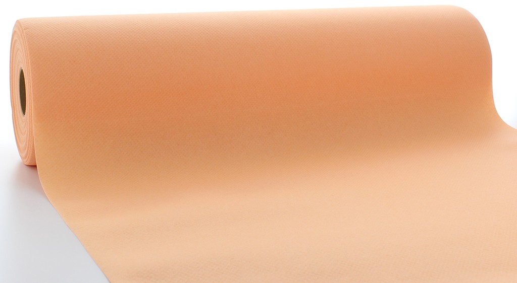 Linclass Tischläufer Basic aprikot 40 cm x 24 m