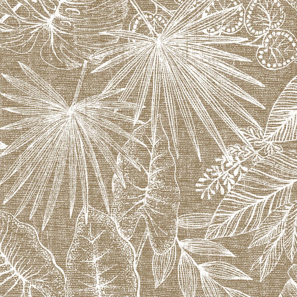 Linclass Serviette Kona braun 40 x 40 cm 1/4 Falz