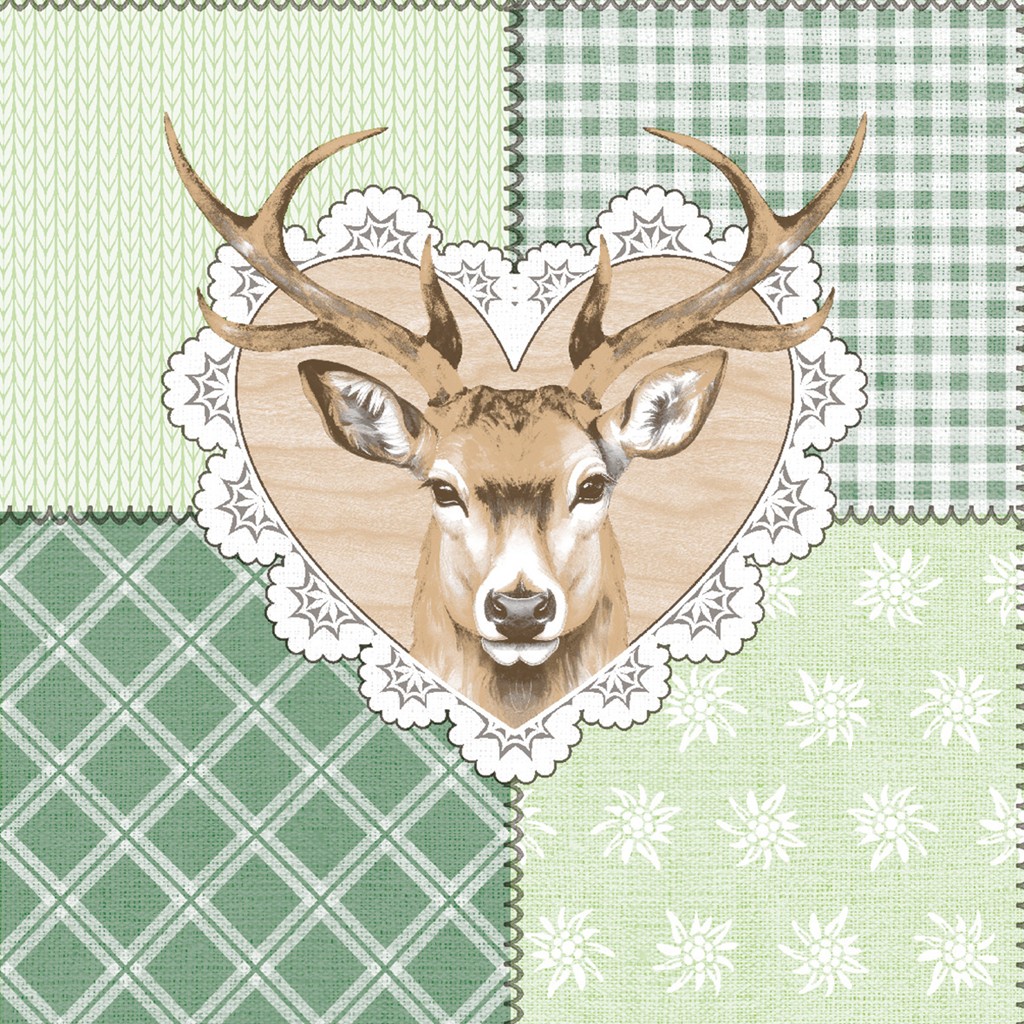 Linclass Serviette Abigail 40 x 40 cm 1/4 Falz