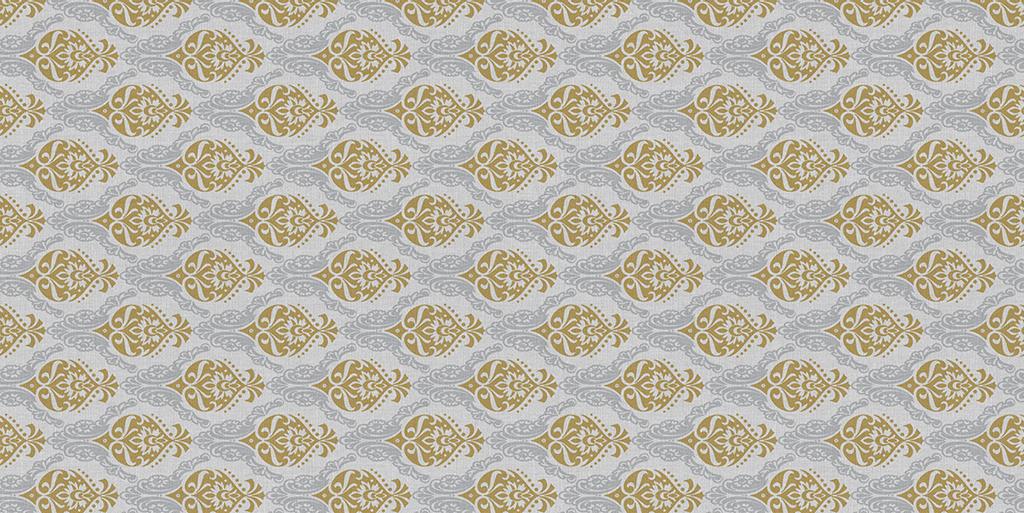 Linclass Tischläufer Doris gold-silber 40 cm x 24 m