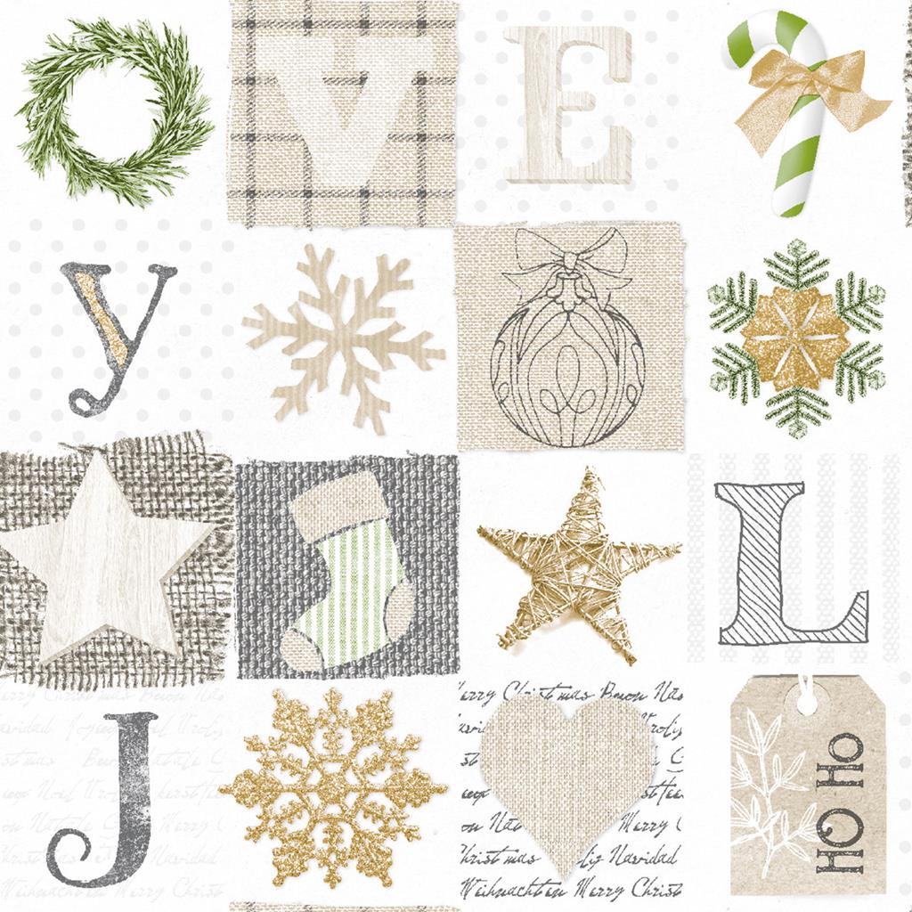 Linclass Serviette  Candy 40 x 40 cm 1/4 Falz