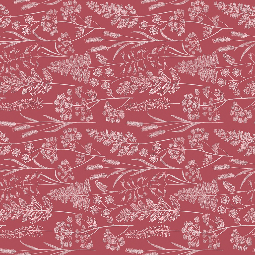 Linclass Tischdecke Benjamin bordeaux 80 x 80 cm 1/8-Falz