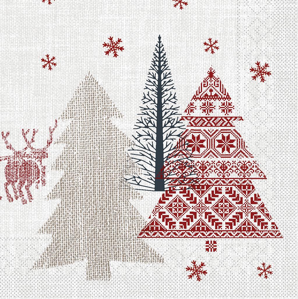 Tissue 3-lg Serviette  Rudi 33 x 33 cm 1/4 Falz