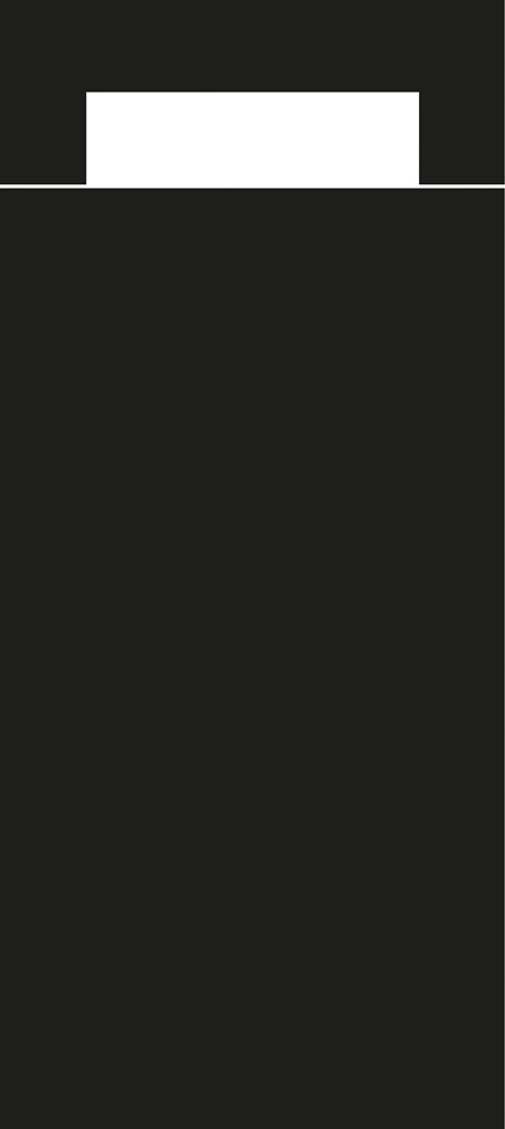 Papier + Tissue Bestecktasche  Basic sch 202 x 85 mm