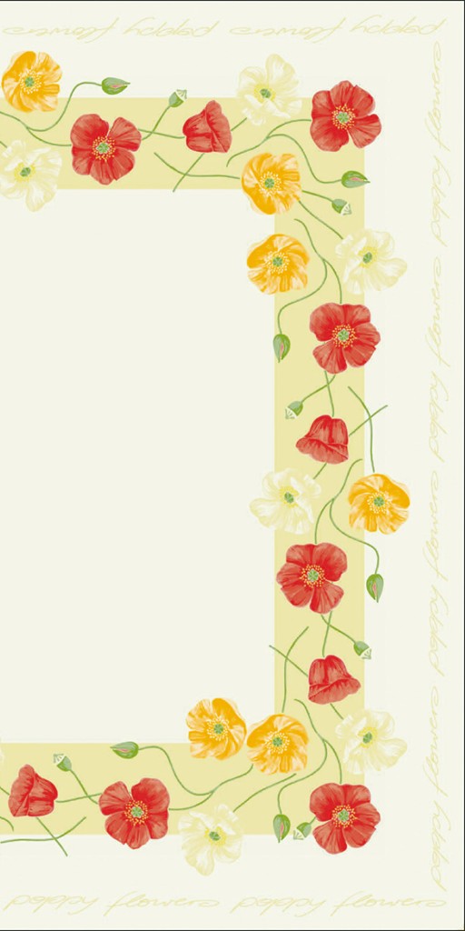 Linclass Tischdecke Josephine 80 x 80 cm 1/8-Falz