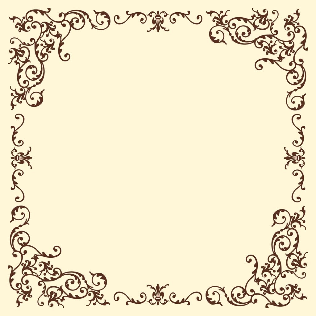 Linclass Tischdecke Pomp creme-mocca 80 x 80 cm 1/8-Falz